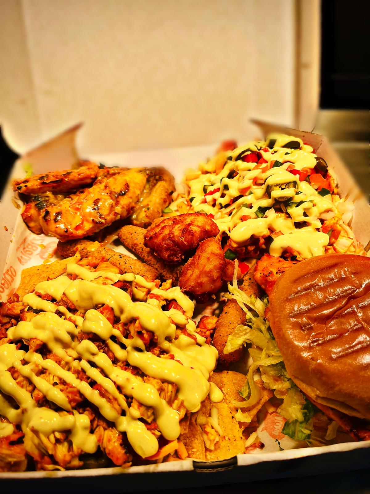 munchy box served at Braga’s Piri Piri takeaway in Glasgow
