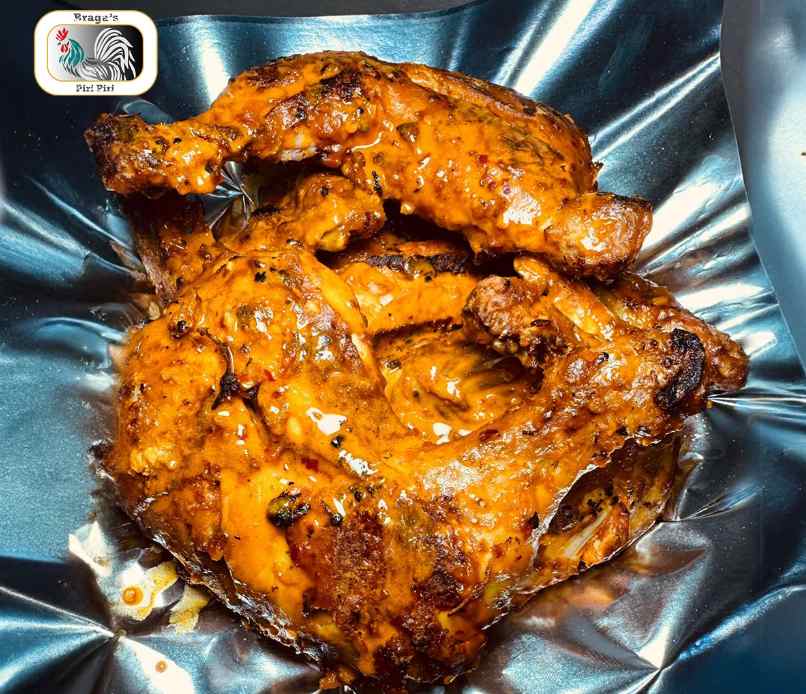 golden chicken strips served at Braga’s Piri Piri takeaway in Glasgow
